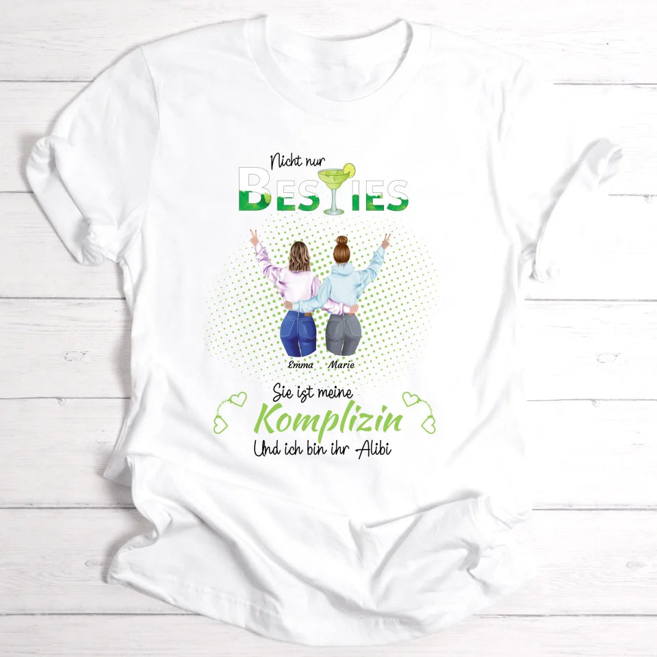 Komplizin Peace Besties - Personalisierbares T-Shirt