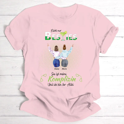 Komplizin Peace Besties - Personalisierbares T-Shirt