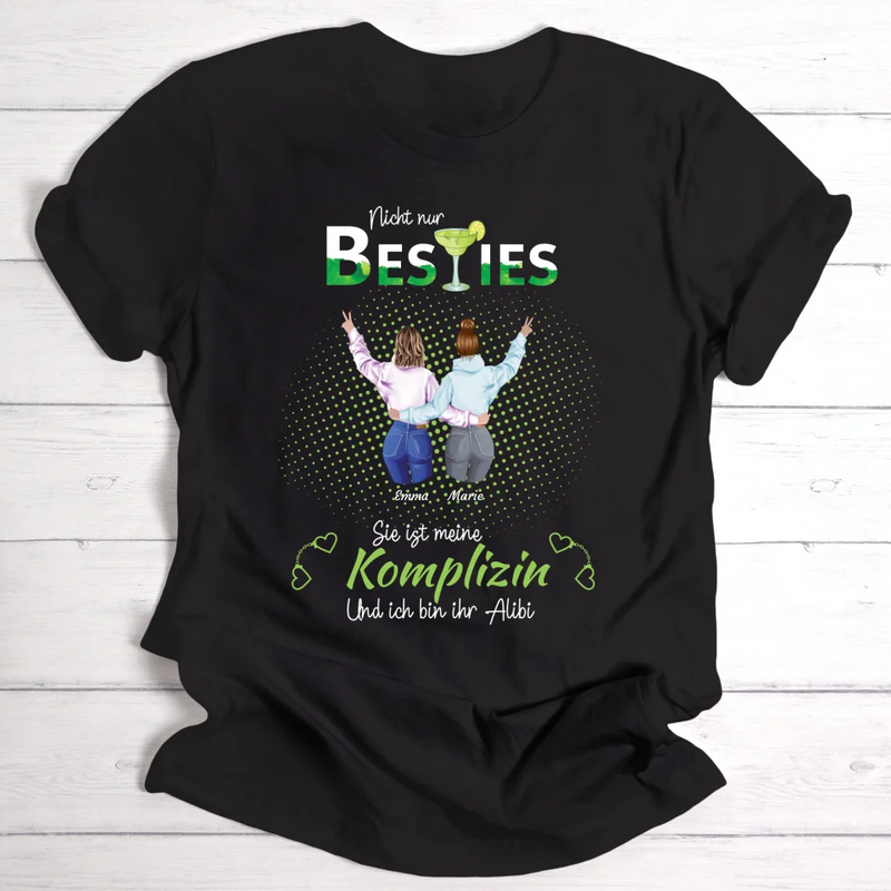 Komplizin Peace Besties - Personalisierbares T-Shirt