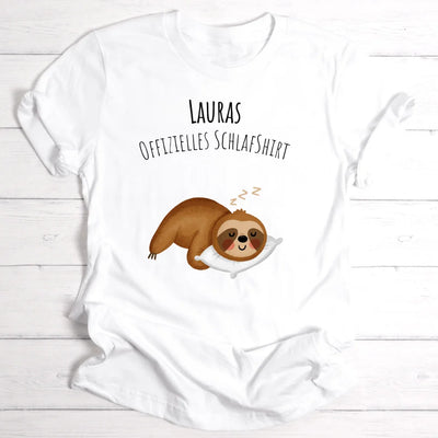 Offizielles Schlafshirt - Personalisierbares T-Shirt