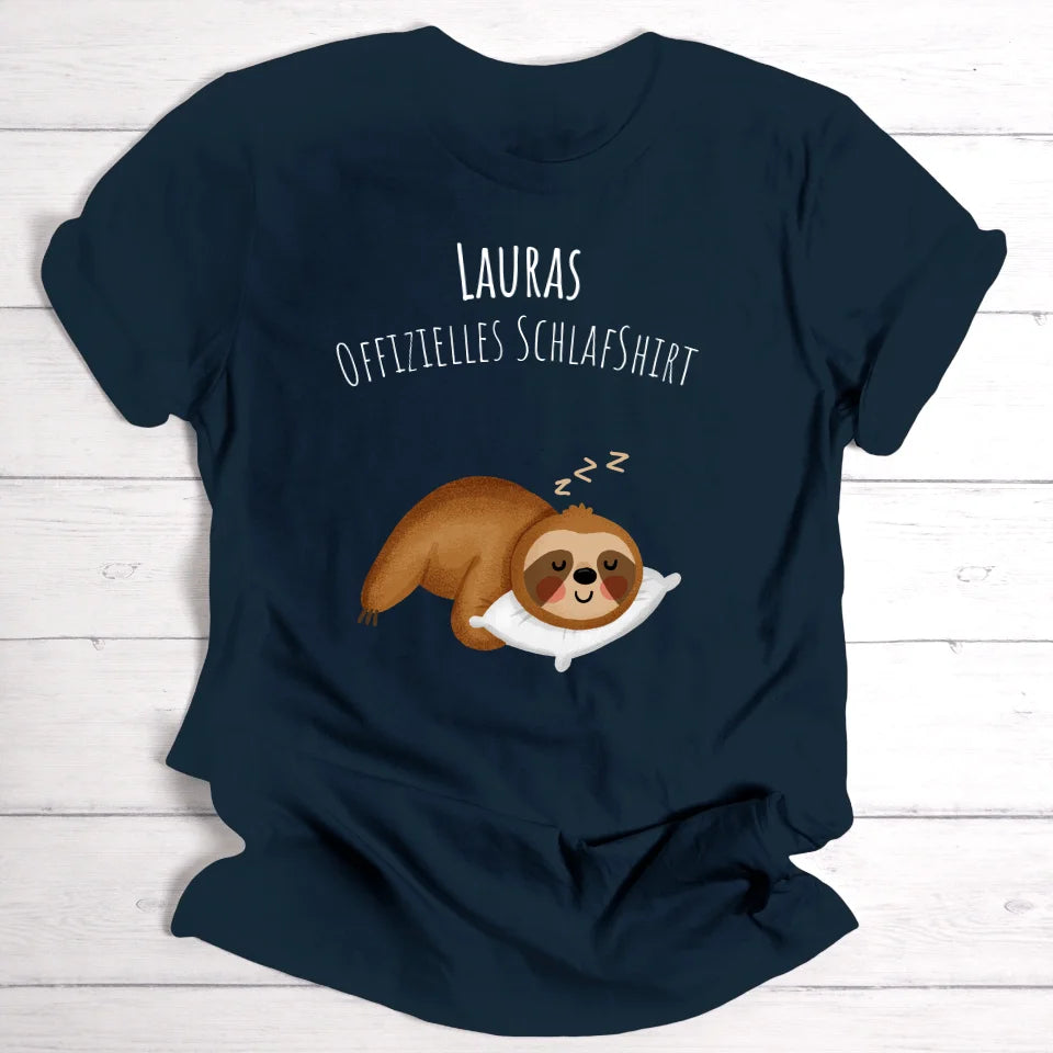 Offizielles Schlafshirt - Personalisierbares T-Shirt