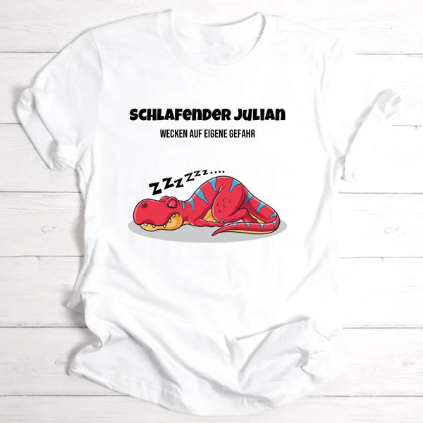 Schlafender Julian - Personalisierbares T-Shirt