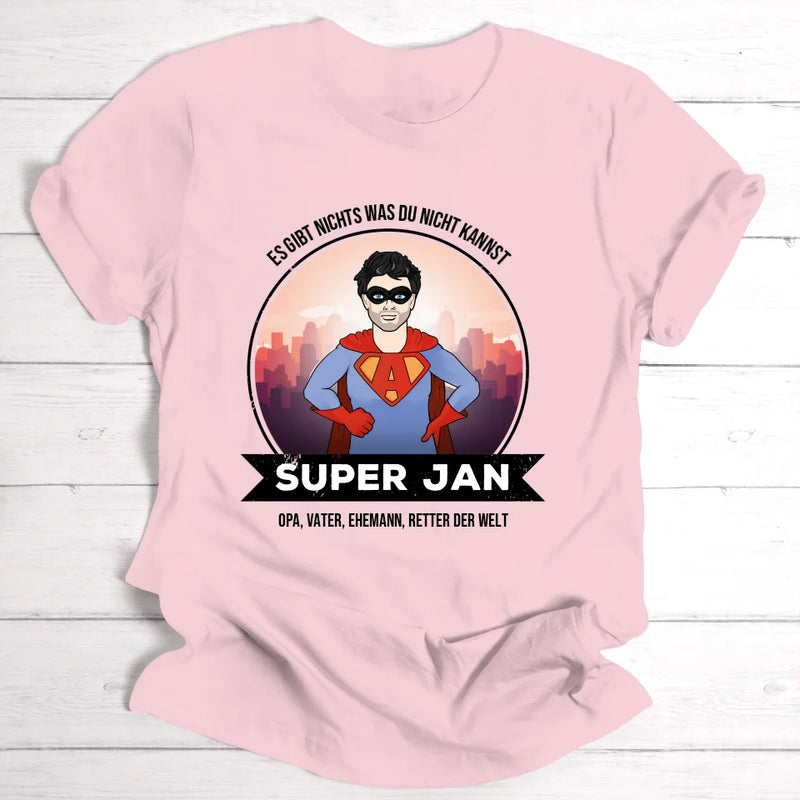 Super-Mann - Personalisierbares T-Shirt