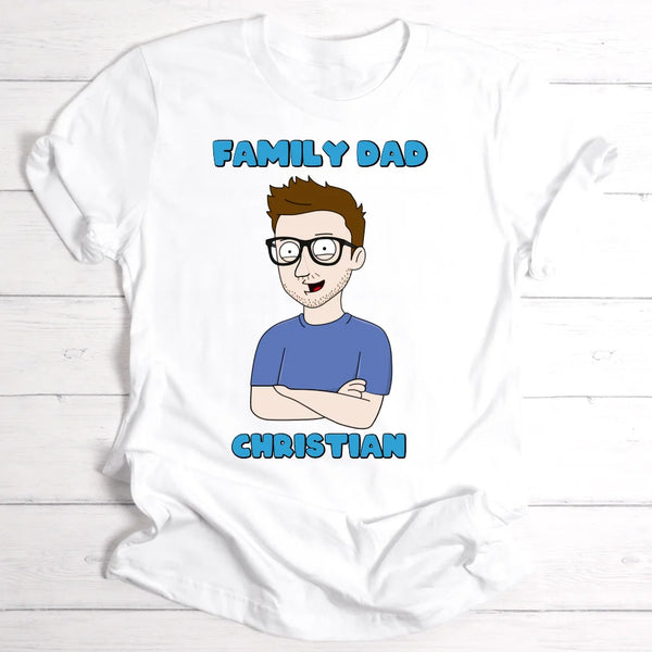 Family Dad - Personalisierbares T-Shirt