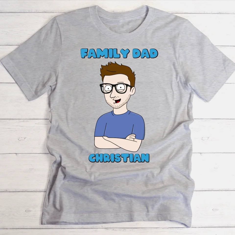 Family Dad - Personalisierbares T-Shirt