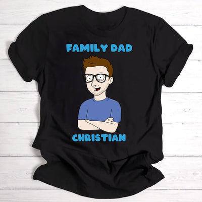 Family Dad - Personalisierbares T-Shirt