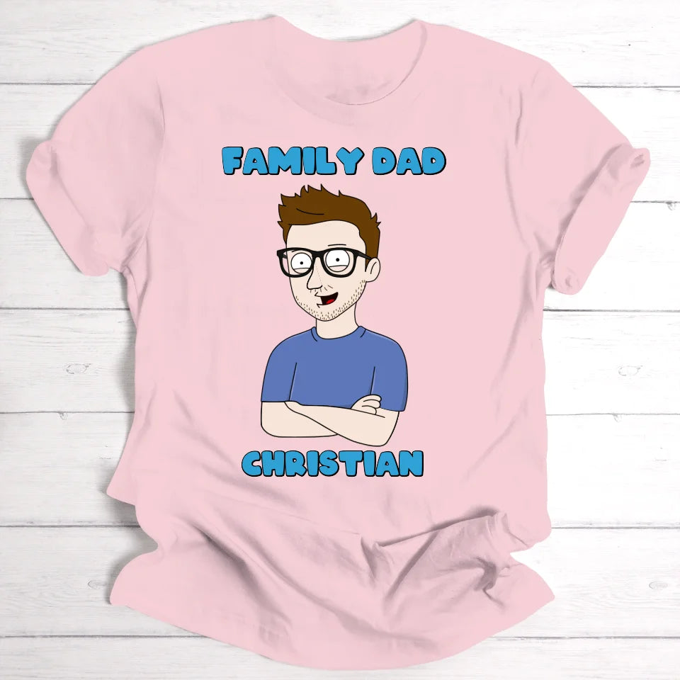 Family Dad - Personalisierbares T-Shirt