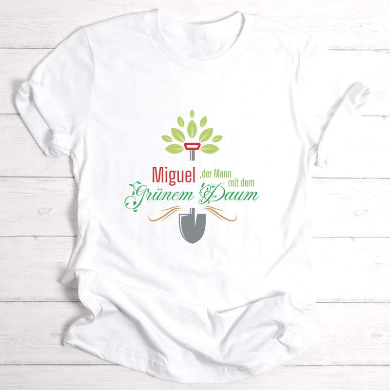 Grüner Daumen - Personalisierbares T-Shirt