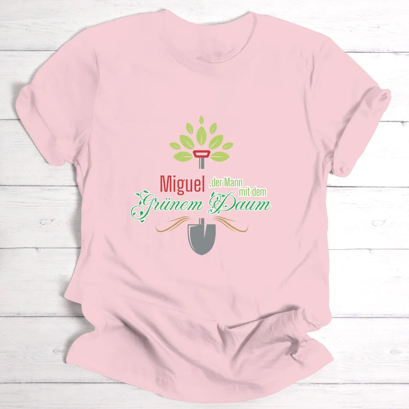 Grüner Daumen - Personalisierbares T-Shirt