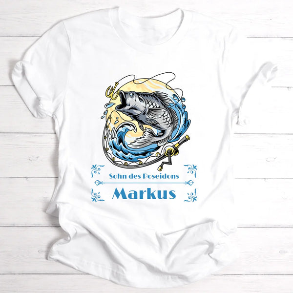 Man vs Fish - Personalisierbares T-Shirt