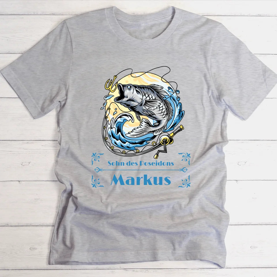 Man vs Fish - Personalisierbares T-Shirt