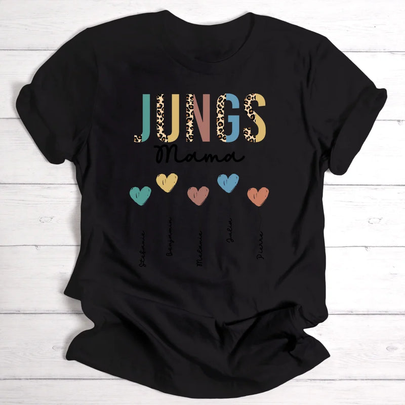 Jungs Mama / Oma Herzballons - Personalisierbares Damen-Shirt