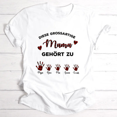 Grossartige Mama - Personalisierbares T-Shirt