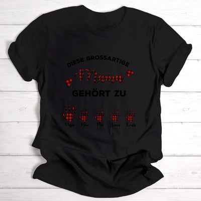 Grossartige Mama - Personalisierbares T-Shirt