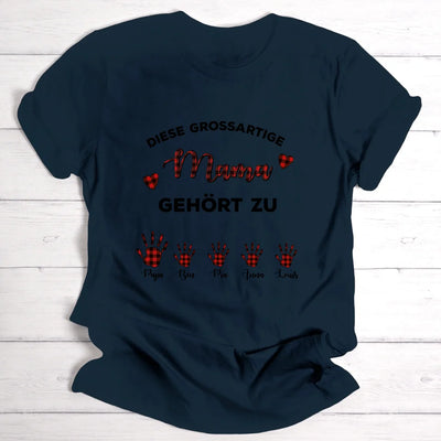 Grossartige Mama - Personalisierbares T-Shirt