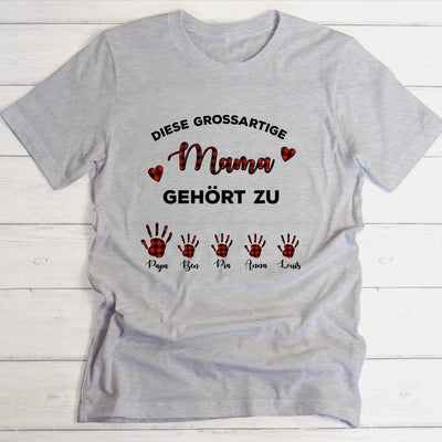 Grossartige Mama - Personalisierbares T-Shirt