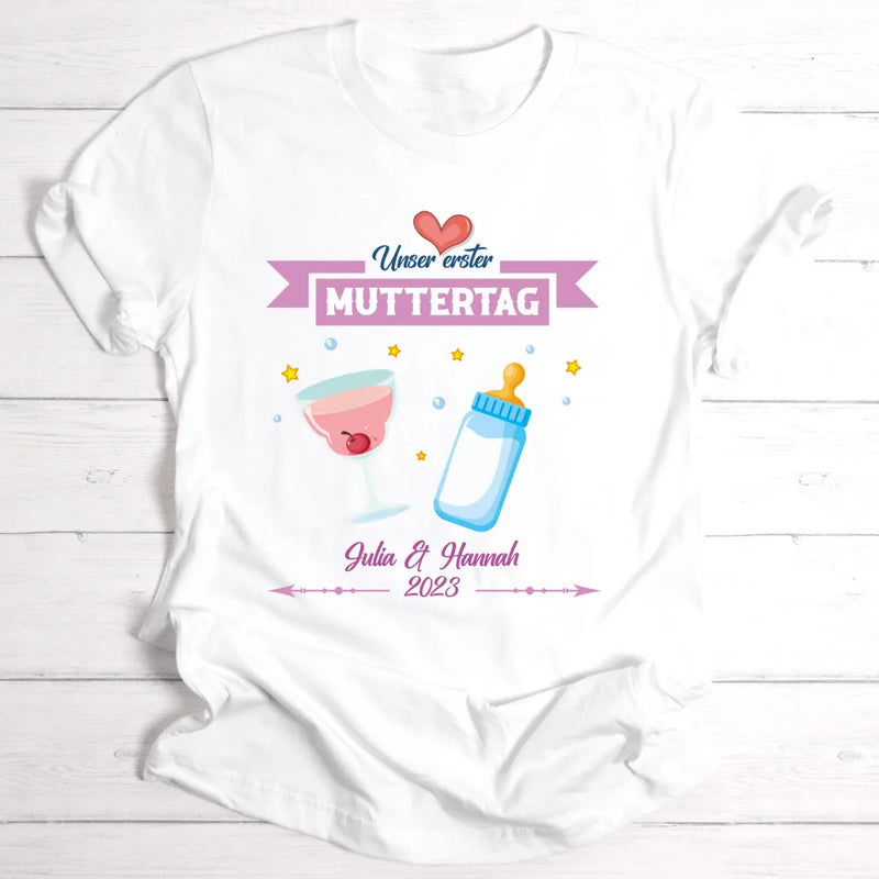 Erster Muttertag - Personalisierbares T-Shirt