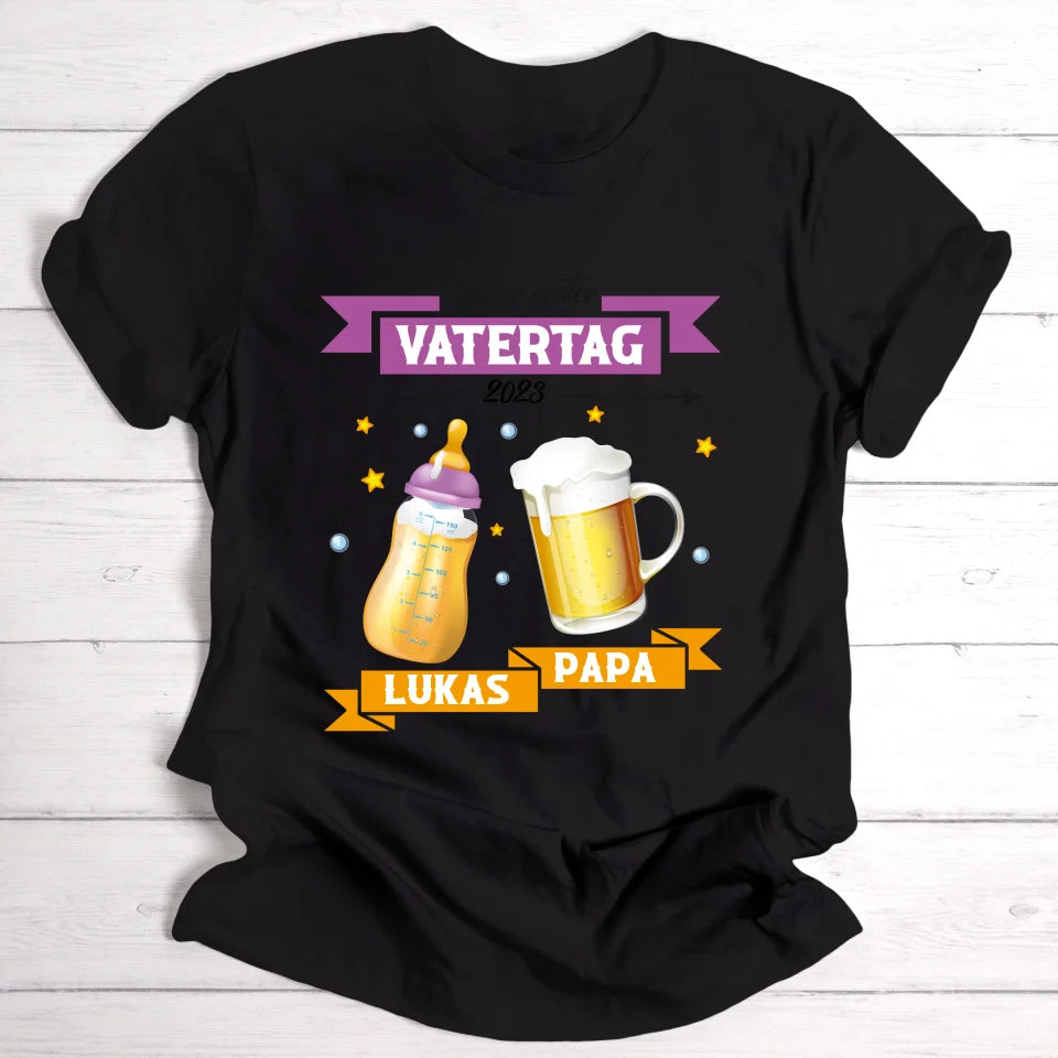 Erster Vatertag - Personalisierbares T-Shirt - wefriends