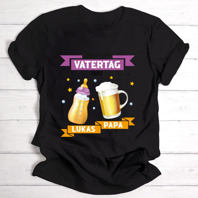 Erster Vatertag - Personalisierbares T-Shirt