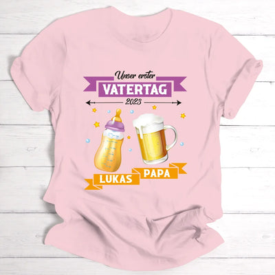 Erster Vatertag - Personalisierbares T-Shirt