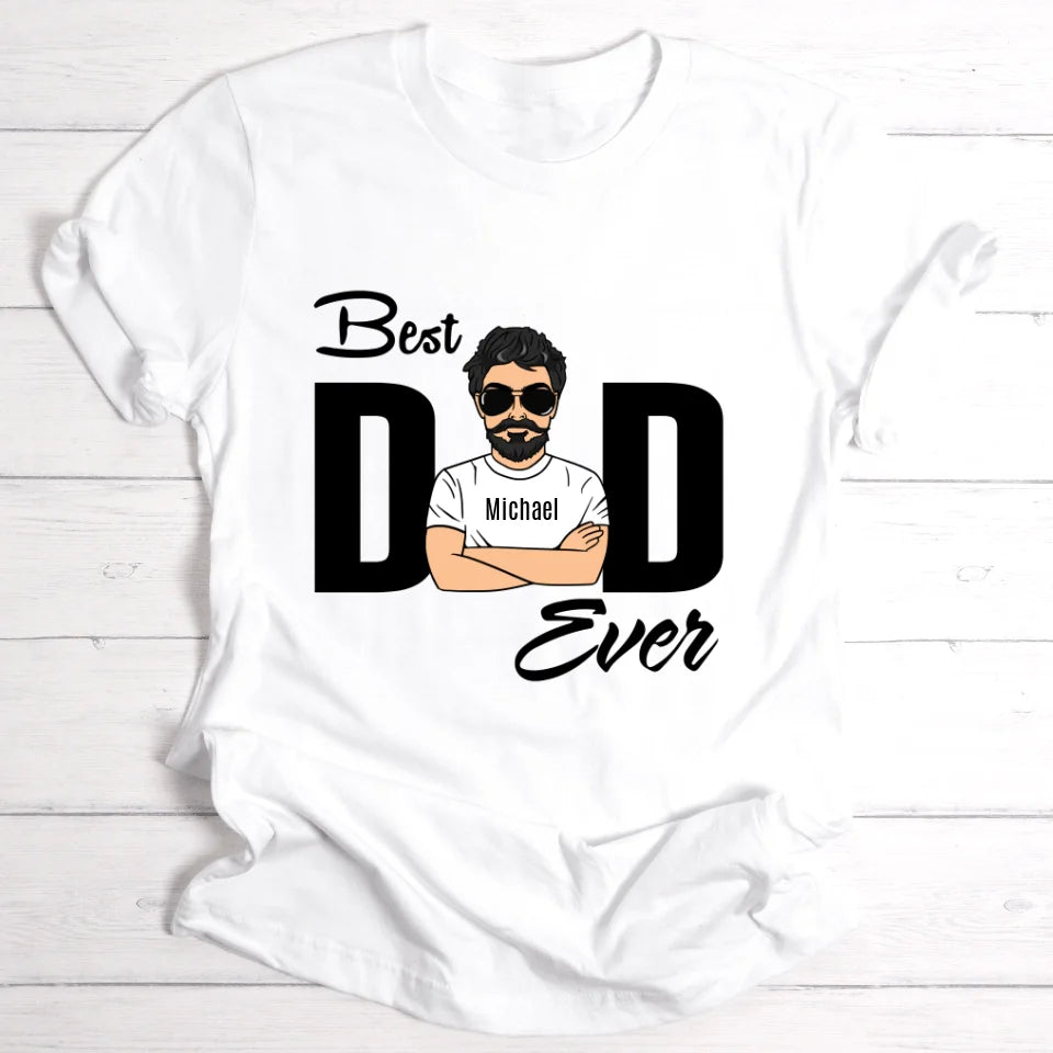 Best Dad Ever - Personalisierbares T-Shirt - wefriends