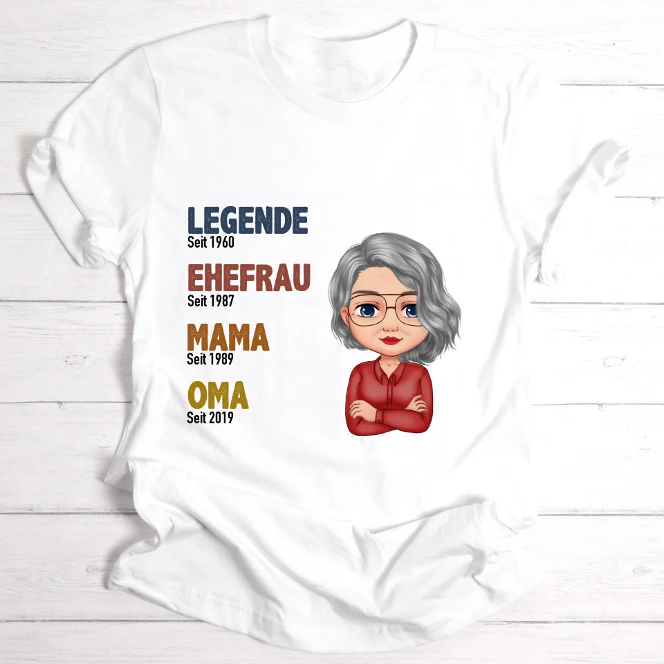 Legende Oma / Mama - Personalisierbares T-Shirt