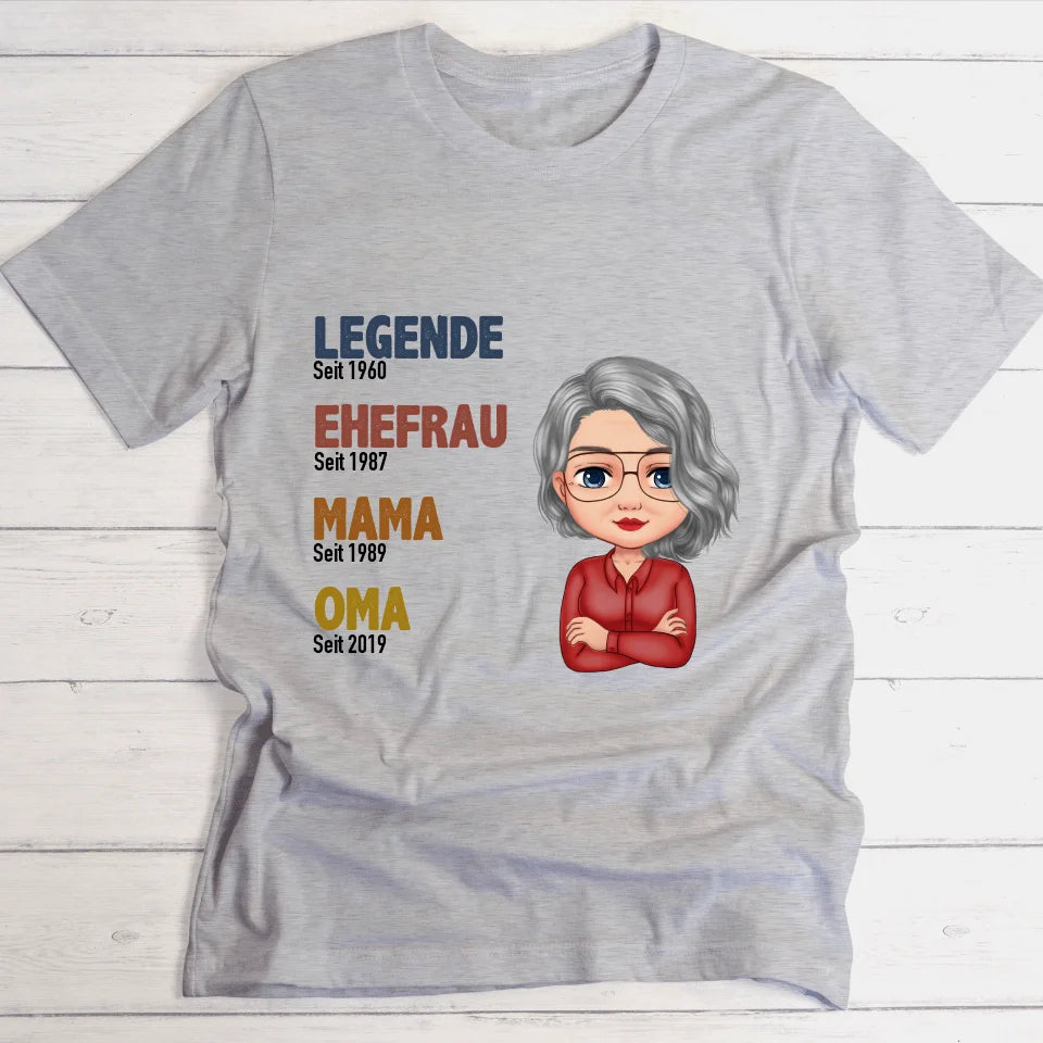 Legende Oma / Mama - Personalisierbares T-Shirt