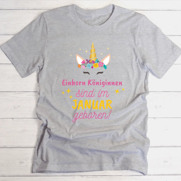 Einhorn Königinnen - Personalisierbares T-Shirt