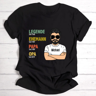 Legende Opa / Papa - Personalisierbares T-Shirt