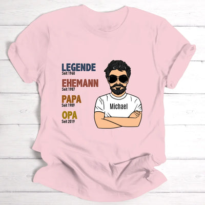 Legende Opa / Papa - Personalisierbares T-Shirt