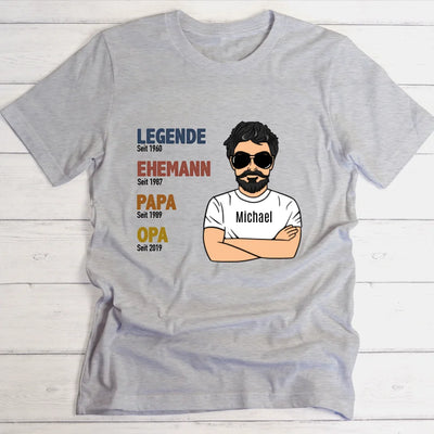 Legende Opa / Papa - Personalisierbares T-Shirt