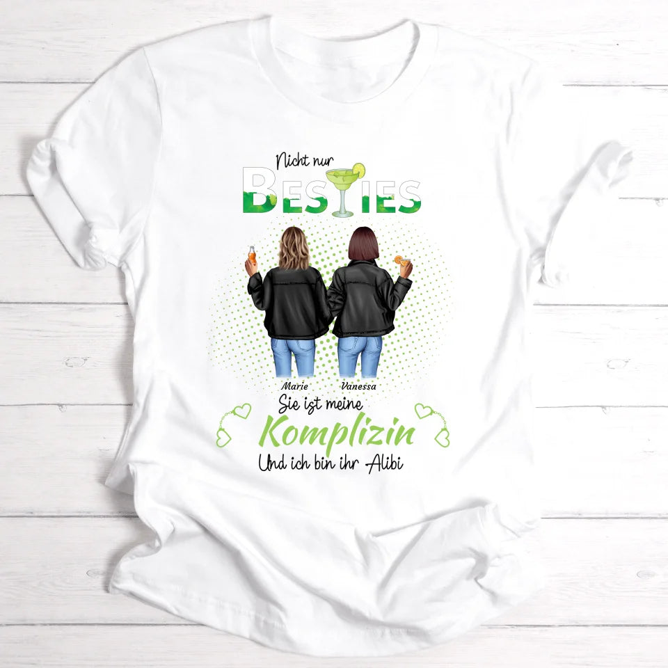 Drink Besties Komplizin - Personalisierbares T-Shirt