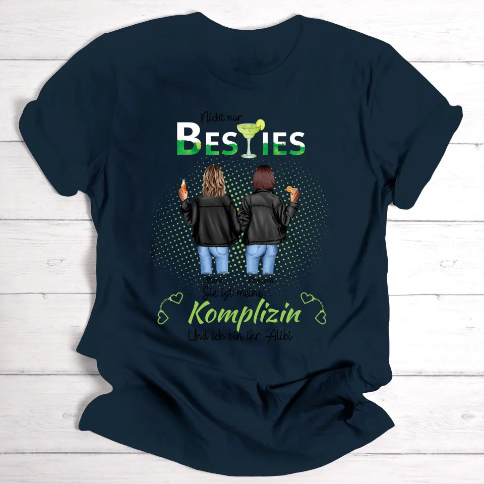 Drink Besties Komplizin - Personalisierbares T-Shirt