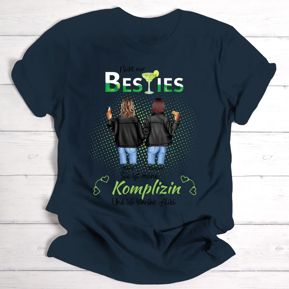 Drink Besties Komplizin - Personalisierbares T-Shirt