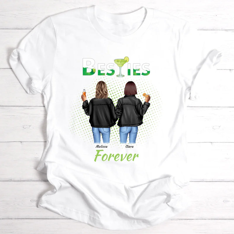 Drink Besties Forever - Personalisierbares T-Shirt