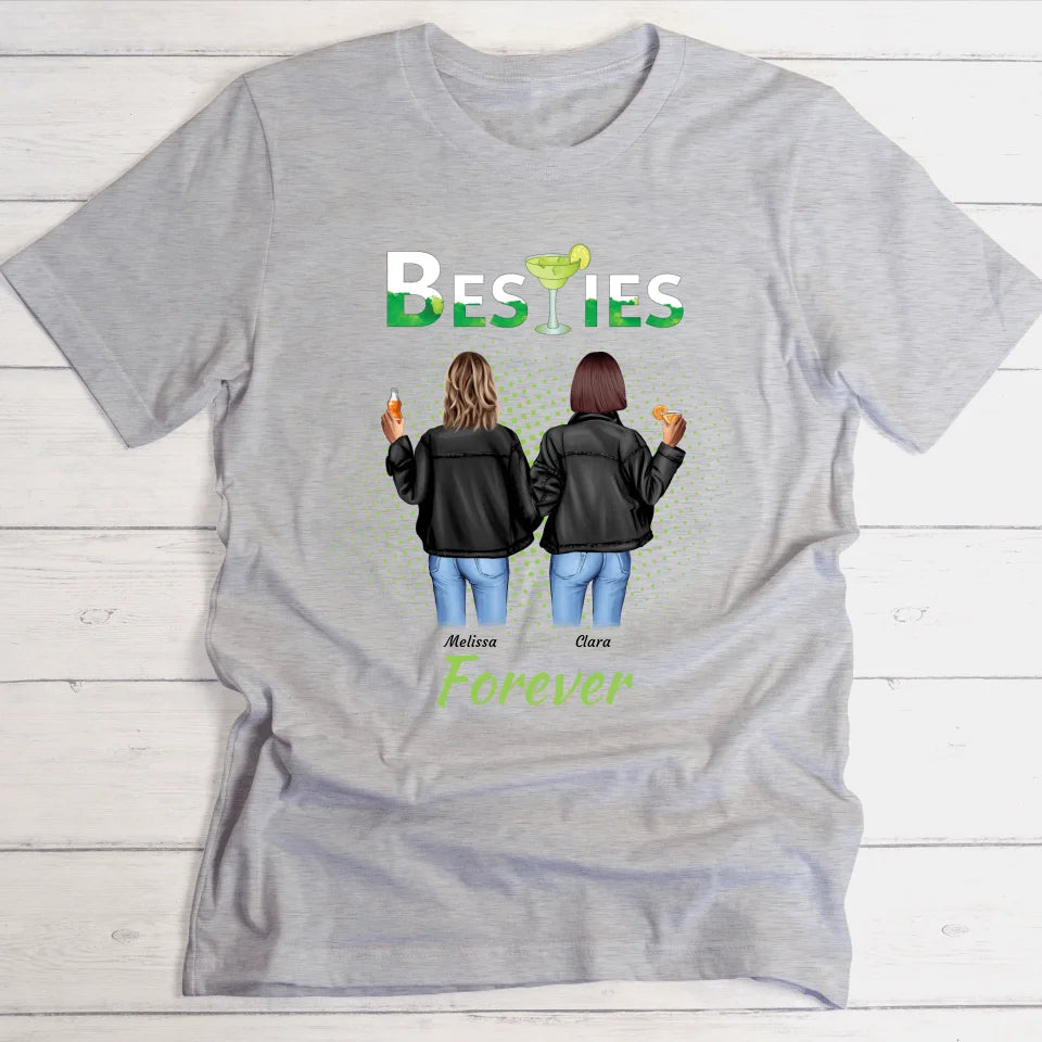 Drink Besties Forever - Personalisierbares T-Shirt