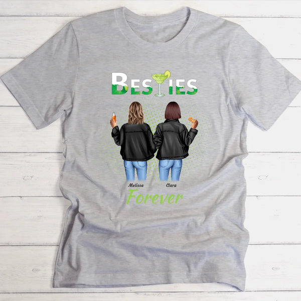 Drink Besties Forever - Personalisierbares T-Shirt