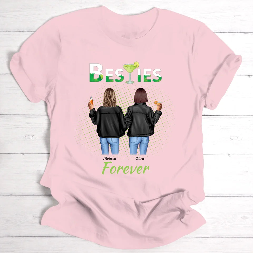 Drink Besties Forever - Personalisierbares T-Shirt