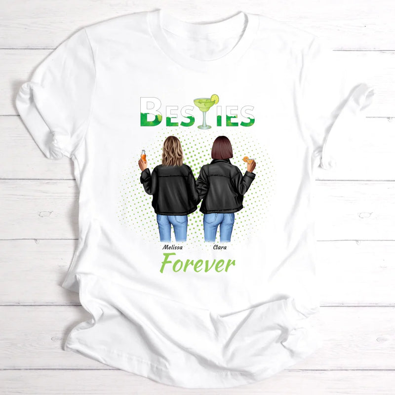 Drink Besties Forever - Personalisierbares T-Shirt