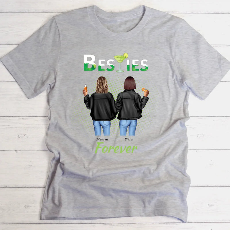 Drink Besties Forever - Personalisierbares T-Shirt