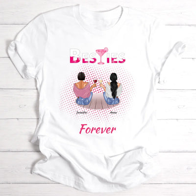 Besties Forever - Personalisierbares T-Shirt