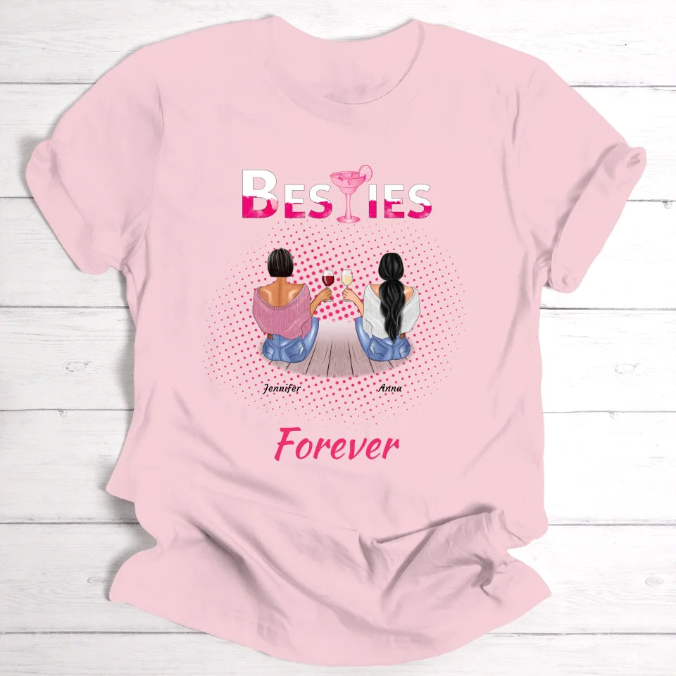 Besties Forever - Personalisierbares T-Shirt