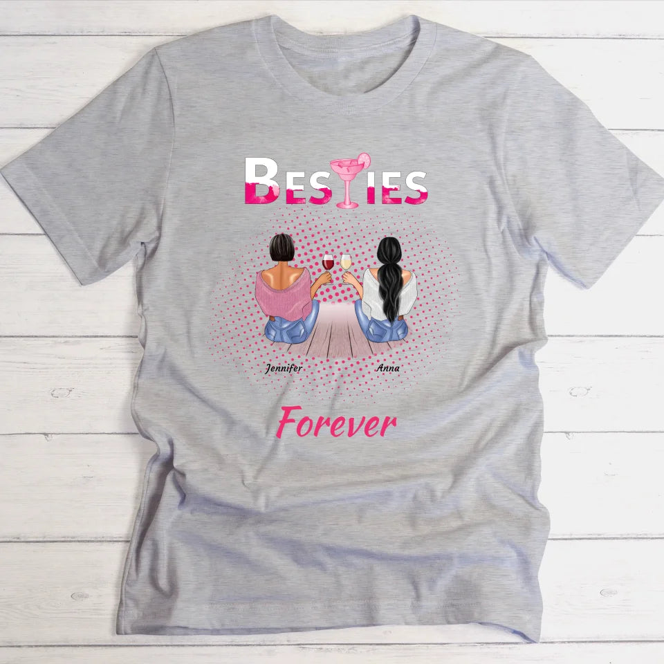 Besties Forever - Personalisierbares T-Shirt