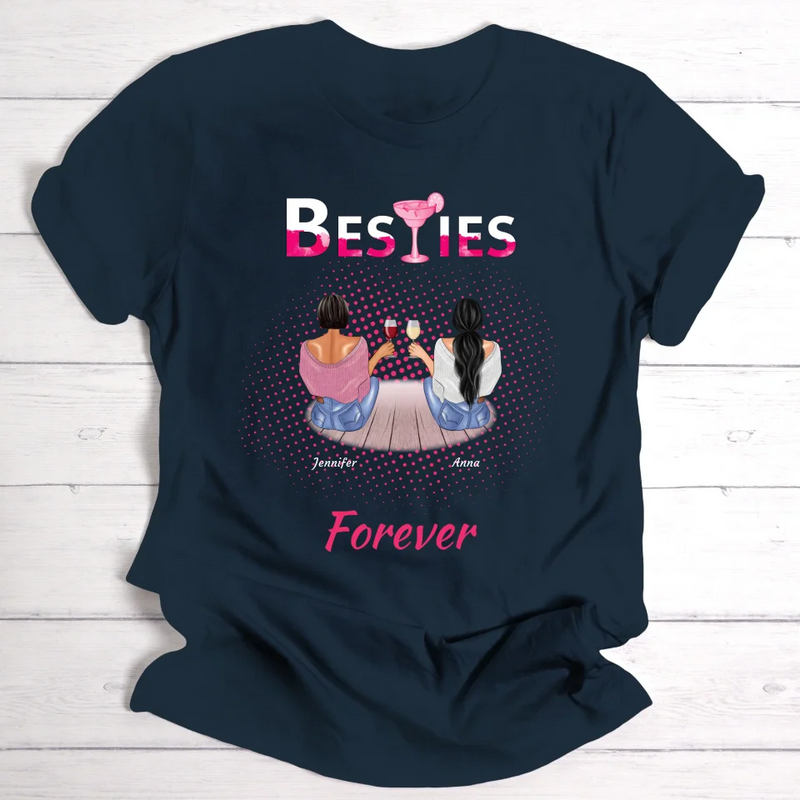 Besties Forever - Personalisierbares T-Shirt