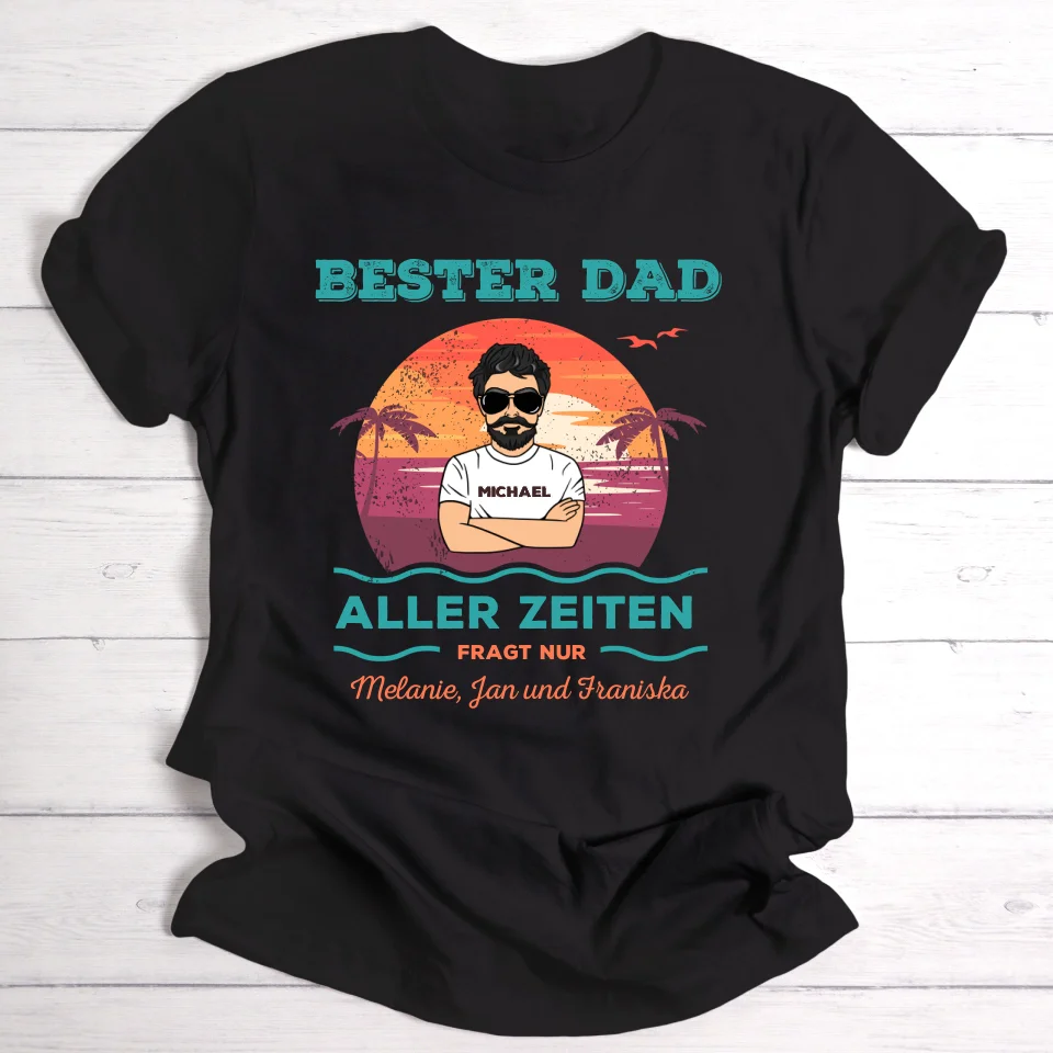 Bester Dad - Personalisierbares T-Shirt