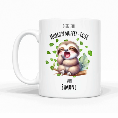 Offizieller Morgenmuffel - Personalisierbare Tasse