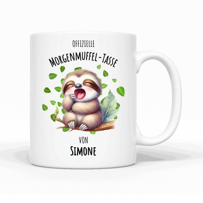 Offizieller Morgenmuffel - Personalisierbare Tasse