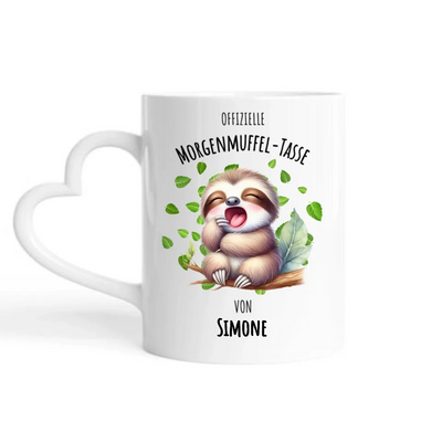 Offizieller Morgenmuffel - Personalisierbare Tasse