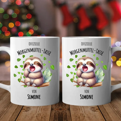 Offizieller Morgenmuffel - Personalisierbare Tasse