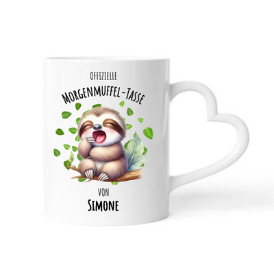 Offizieller Morgenmuffel - Personalisierbare Tasse